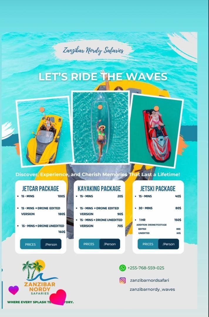 Zanzibar water sport activities